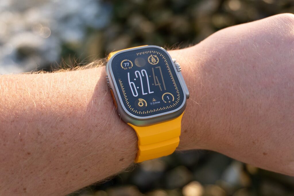 Apple Watch Ultra 3 sportinis laikrodis bėgimui ir nardymui